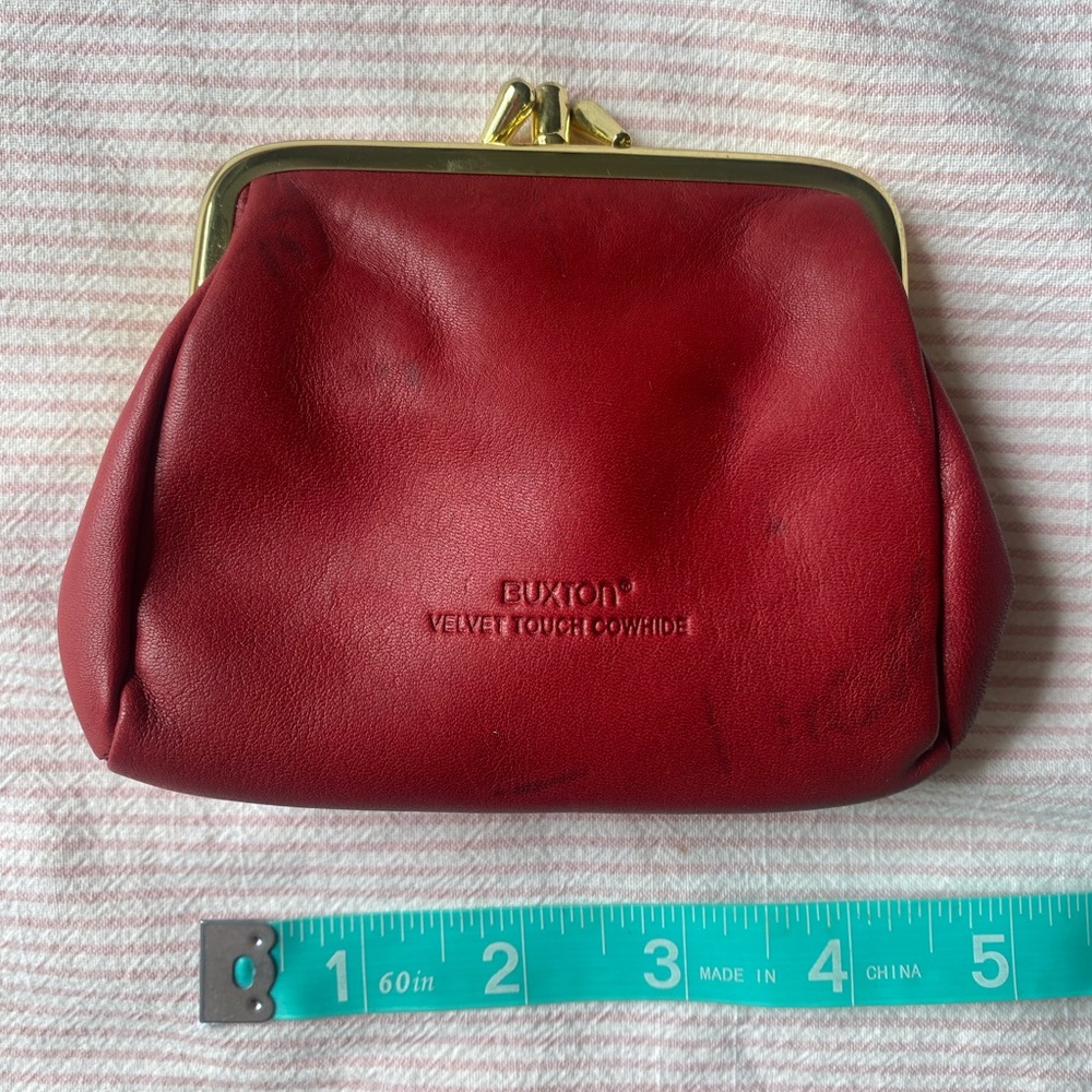 Buxton Cowhide coin purse